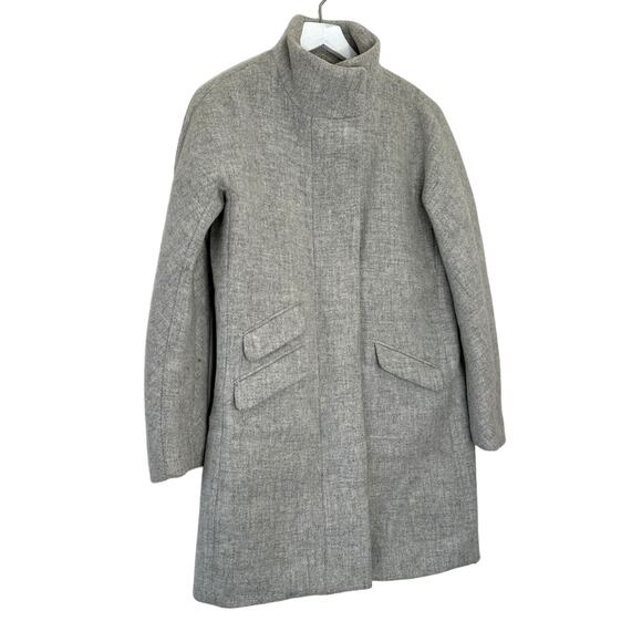 J.Crew Italian Stadium Cloth Wool Coat by Nello Gori Gray Size 2 - Picture 6 of 10